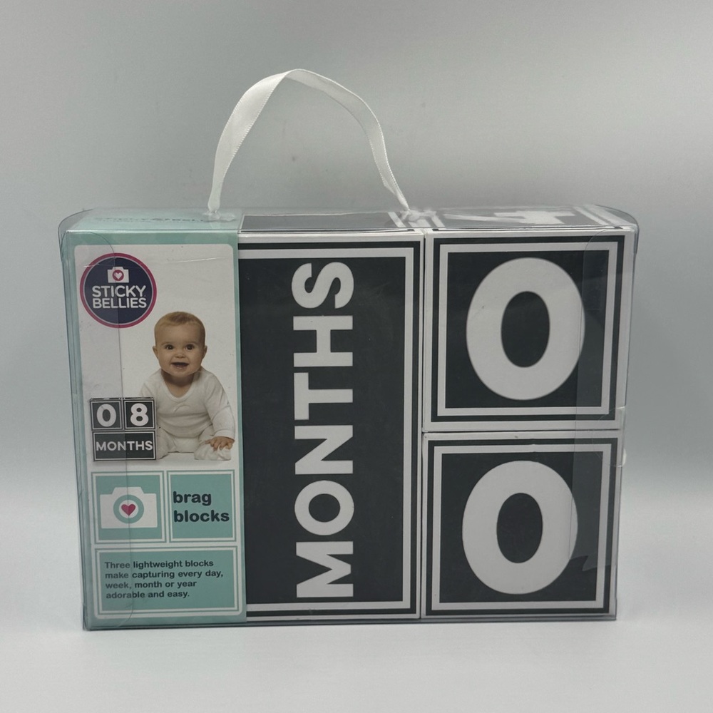 Sticky Bellies Pregnancy and Infant Black & White Brag Blocks